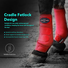 Bottes Harrison Howard: fermetures auto-agrippantes faciles pour un ajustement rapide.