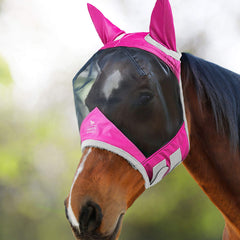 CareMaster Pro masque anti-mouches en maille translucide pour cheval