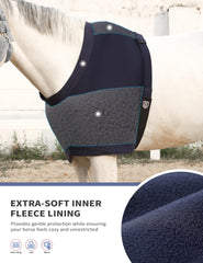 Couvre-épaules en nylon stretch léger, parfaitement compatible avec les couvertures pour cheval.