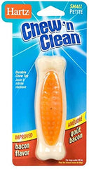 Hartz Chew'n Clean Tuff Bone Bacon, aperçu saveur et texture attrayantes.