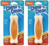 Hartz Chew'n Clean Tuff Bone bacon, jouet durable pour petit chien, lot de 2.