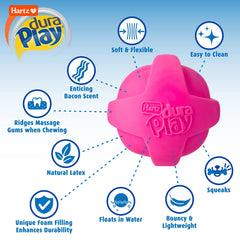 Hartz Dura Play disque sifflet durable offre des lancers faciles en intérieur comme en extérieur.
