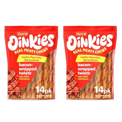 Oinkies Hartz: cœur moelleux avec bacon, texture agréable à mâcher.
