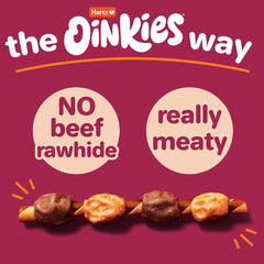 Morceaux canard et légumes dans Hartz Oinkies Hearty Kabob.