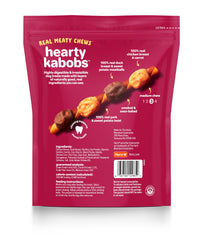 Boulettes canard reel illustrant les saveurs Hartz Oinkies Kabobs.