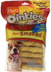 Hartz Oinkies torsades peau porc chien — favorise mastication naturelle et plaisir durable