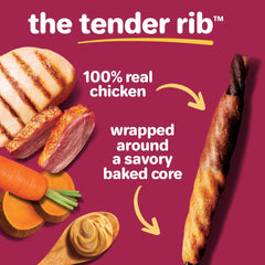 Hartz Oinkies Tranches Tendres poulet et canard réels, texture agréable.