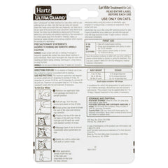 Hartz soin oreilles chat - flacon doseur et utilisation domestique.