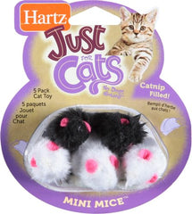 Souris mini Hartz: jouet noir et blanc pour jeu interactif