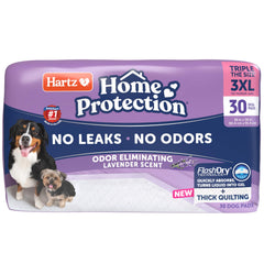 Hartz tapis-chien absorbant lavande 3XL pour retenir les liquides.