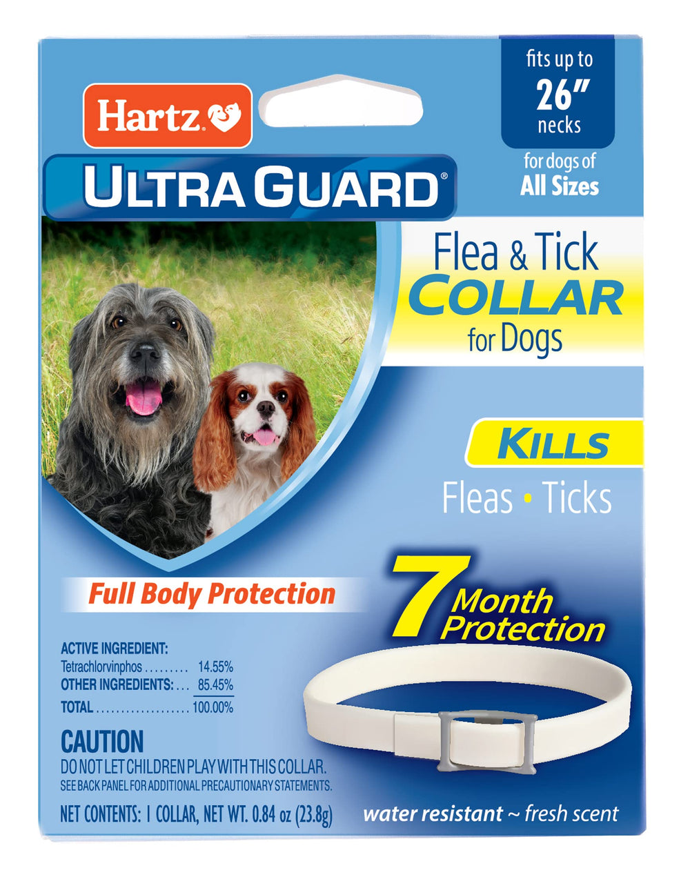 Hartz UltraGuard collier puces et tiques – activation rapide