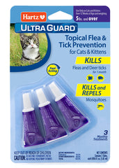 Emballage Hartz UltraGuard montrant trois tubes faciles à utiliser.
