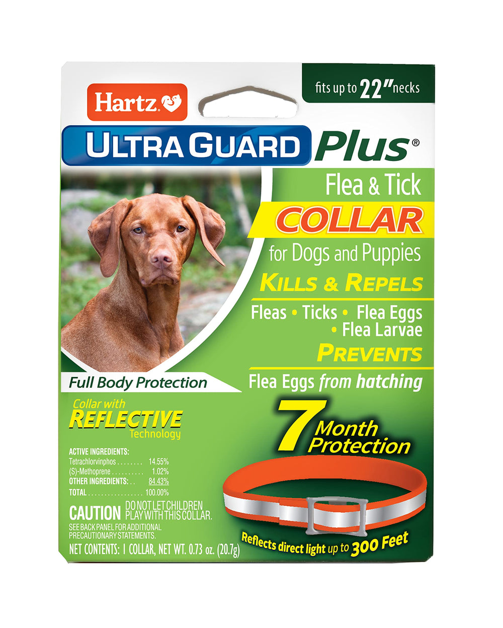Hartz UltraGuard Plus collier pour chien protégeant contre puces et tiques