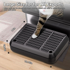 HASKARE surface-grille-litière: grille fine pour laisser passer la litière sans bloquer les pattes.