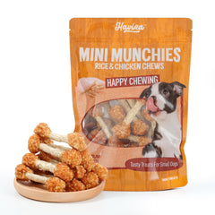 Havira mini-halteres poulet-riz, récompense savoureuse pour petits chiens.