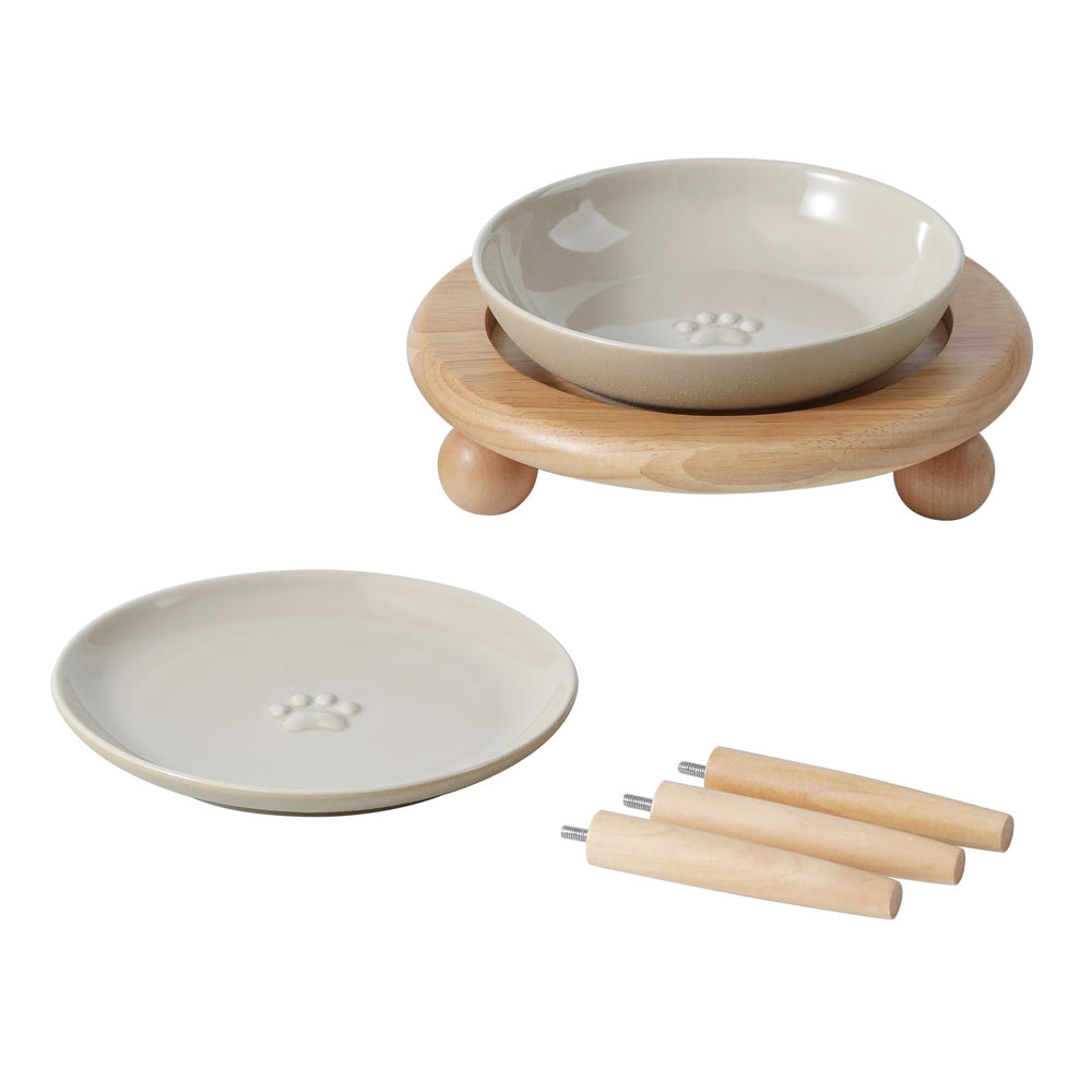 Havniva assiette chat en céramique grande, idéale pour nourrir des repas variés.