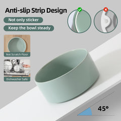 Bol surélevé Havniva en céramique, surface anti-glisse pour repas plus stable.