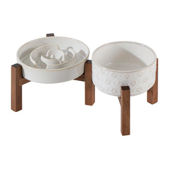 Havniva gamelle lente elevée 1-2 tasse sur socle, pour chien petit/moyen