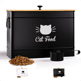 HB Design Co Conteneur croquettes chat 15 lb – pratique et spacieux.