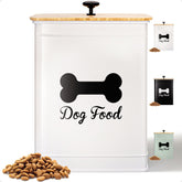 HB Design Co conteneur nourriture chien hermétique avec couvercle bambou, pratique et frais