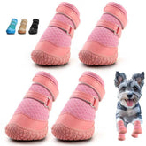 Chaussures hcpet pour petit chien protégeant les pattes sur pavé chaud