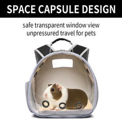 Porte-animal Hcupet avec sept trous d’aération pour une bonne circulation de l’air.