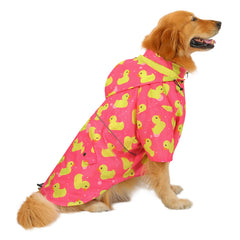 HDE imperméable chien double couche capuche amovible, protection contre la pluie.