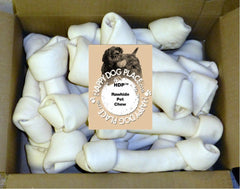 HDP os en cuir naturel blanc 6-7 po – enrichissement et mastication sécurisée.