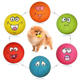 HDSX visage souriant: balle siffante pour chien, stimulation sensorielle et amusement