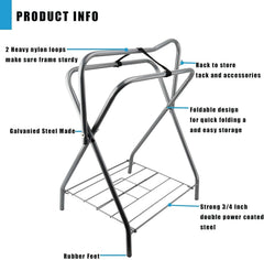 HDYEGY support-selle métallique robuste pour usage durable en écurie.