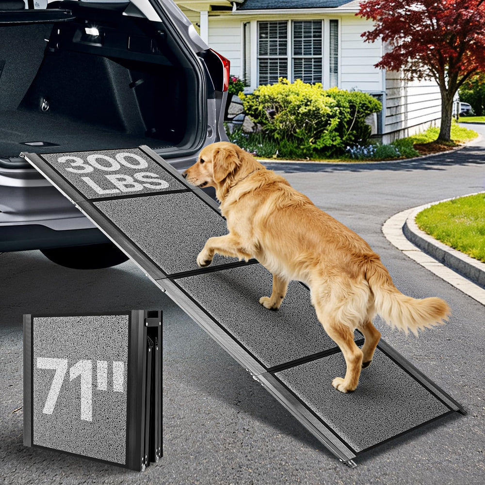 HEALLILY rampe-chien-71-pouces-voiture, stabilité lors de l’entrée en véhicule