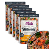 Health Extension sachet agneau et carotte, repas pratique pour chien.