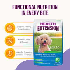 Curcuma et gingembre dans Health Extension Little Bites pour un profil naturel.