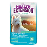 Health Extension Petites bouchées Buffalo & Whitefish; croquettes miniatures pour petites races et chiots.