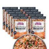 Health Extension poulet-citrouille en sachet prêt à servir sans réfrigération.