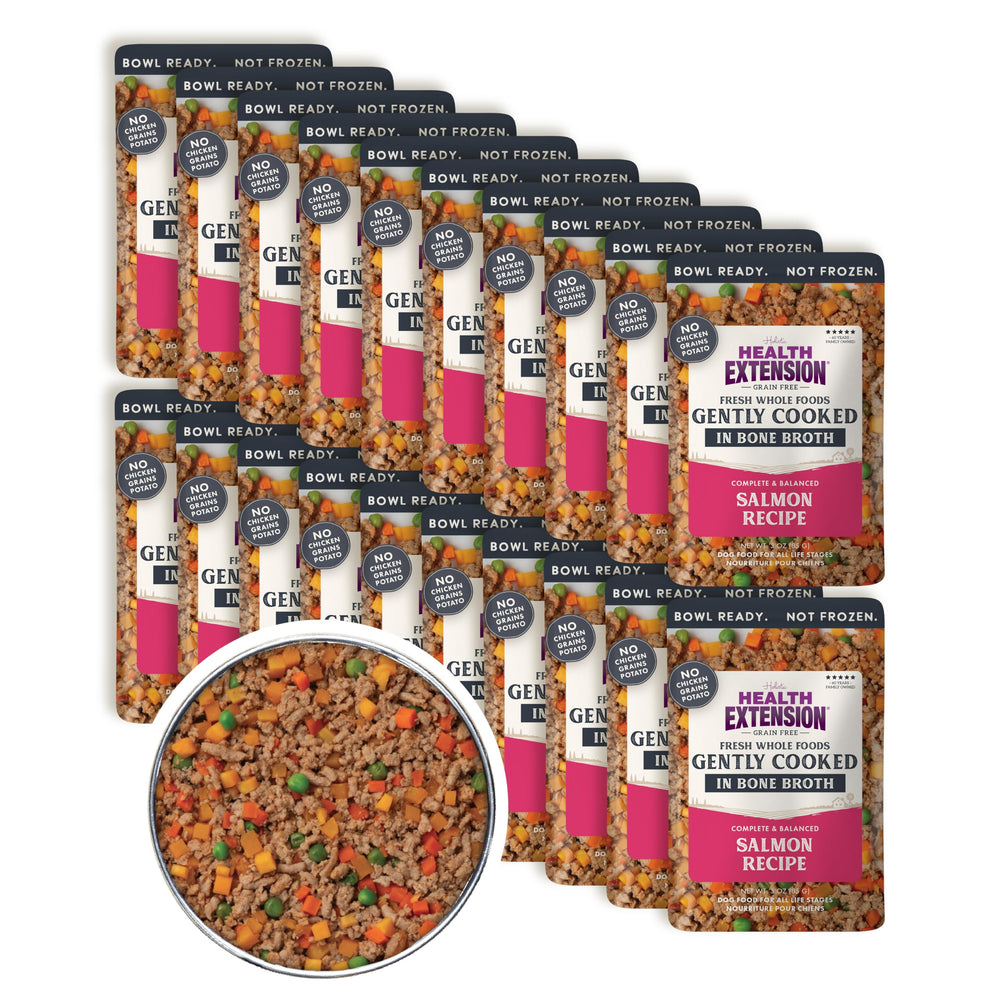 Health Extension Gently Cooked saumon en sachet prêt-à-servir sans préparation