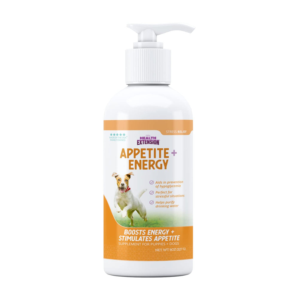 Health Extension Stress Relief - bouteille du complément pour chien, soutien énergie potentiel.