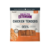 Health Extension Tendres Poulet Sans Graines – vue paquet croquant prêt pour l'entraînement.