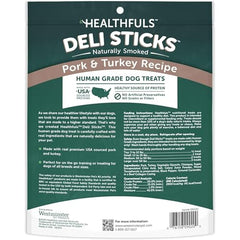 Healthfuls Deli Sticks porc-dinde - texture moelleuse et agréable en bouche.