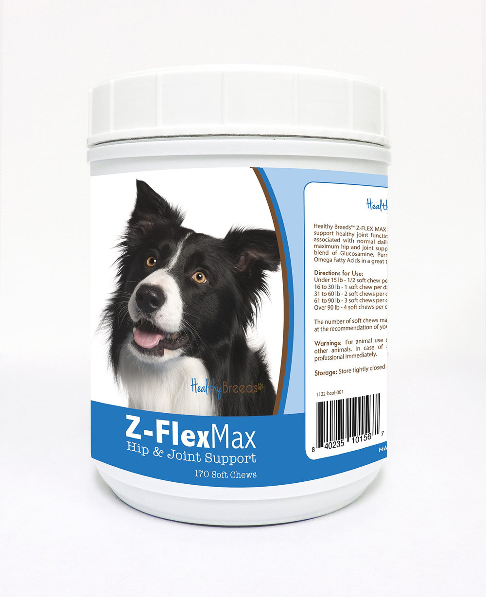 Healthy Breeds Z-Flex Max pour Border Collie, bouchées moelleuses soutenant les articulations et la mobilité