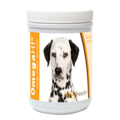 Healthy Breeds Dalmatien Omega HP bouchées souples pour soutenir peau et pelage sains.