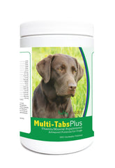 Healthy Breeds Labrador Multi-Tabs Plus goût foie, complément quotidien pour chiens actifs.