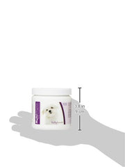 Healthy Breeds Maltese, flacon pratique pour doser régulièrement les compléments.