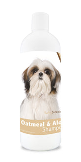 Healthy Breeds Shih Tzu Shampoing avoine Aloe – Bouteille 16 oz, nettoie et apaise le pelage.