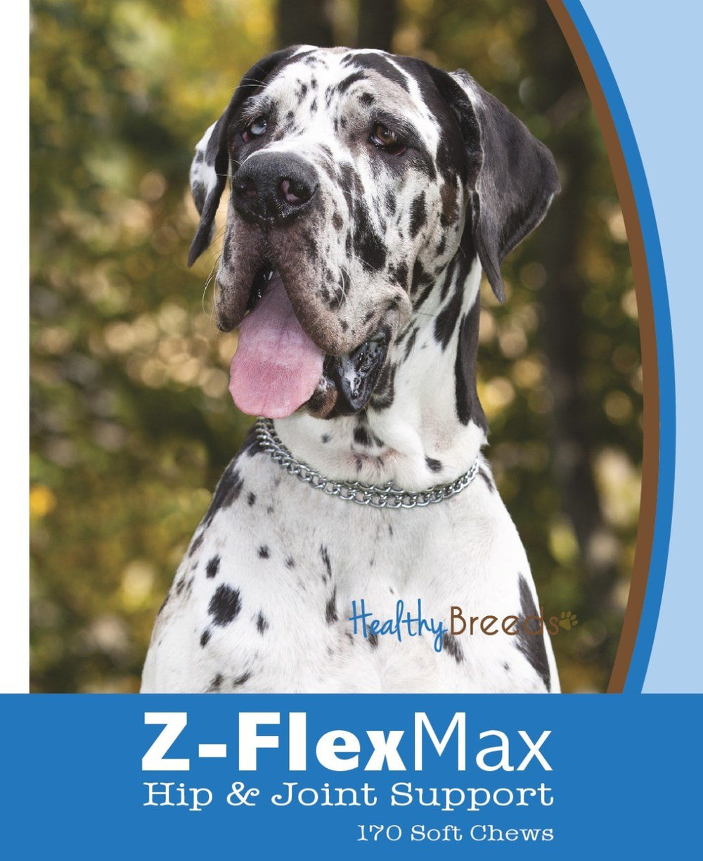 Healthy Breeds Z-Flex Max paquets, soutien des articulations pour chiens actifs.