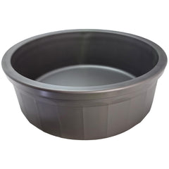 Bol Healthy Surplus Pet Crock en plastique durable gris, idéal pour chiens et chats.