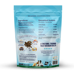 Sachet Healthybud de 6,5 oz montrant les bouchées d'entraînement