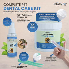 HealthyPal lingette dentaire sur dents facilite une routine sans brossage.