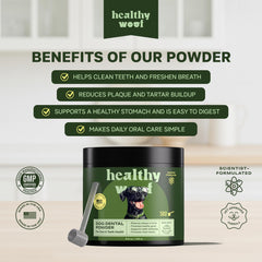 Enzymes Healthy Woof Bactase pour équilibrer le microbiome buccal.