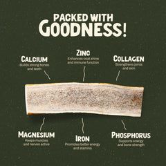 Heartland Elk Antlers naturel sans additifs pour chiens